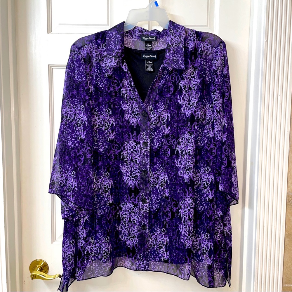 Maggie Barnes top, 2 piece, 3X